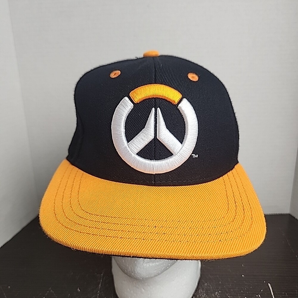 Overwatch Snapback Hat Black Embroidered Logo Wool Blend Designed By Jynx Gamer